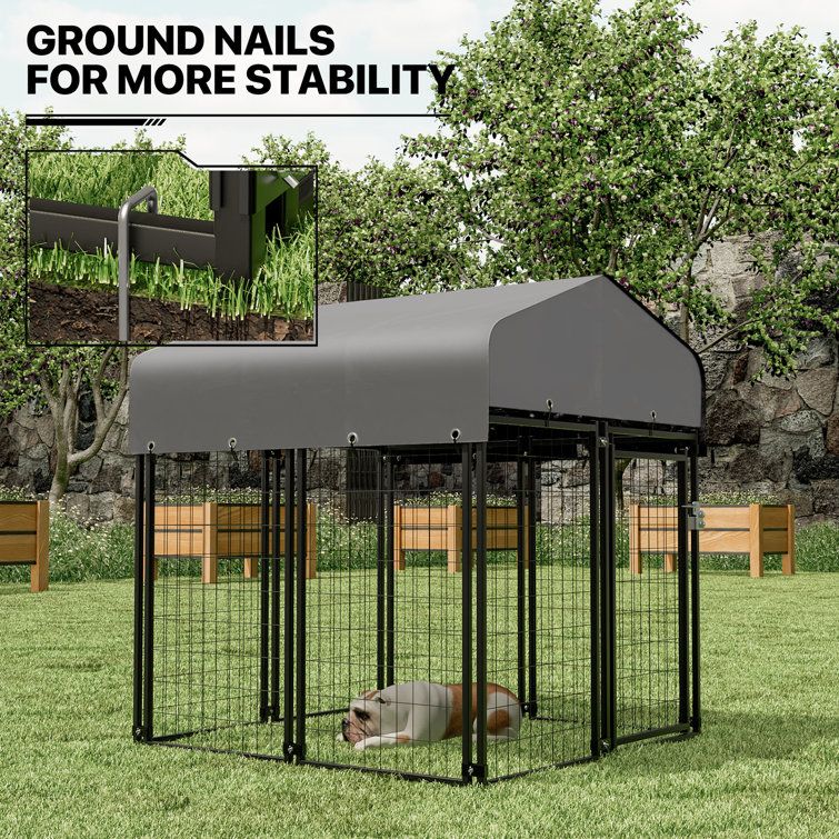 Ground cover for dog 2024 kennel